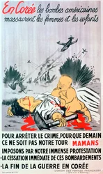 Francuski plakat przeciwko wojnie koreańskiej, 1950