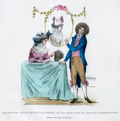 Francuska moda i fryzura, początek XIX wieku 1882-1884