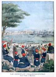 Flota francuska w Mytilene Lesbos, 1901