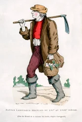 Francuski robotnik chłopski, XVI w. 1882-1884