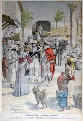 Francuscy nauczyciele odwiedzający Algierię w czasie wakacji szkolnych, 1903