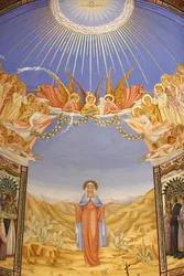 Fresk w kościele Wizytek w Ein Kerem, Ein Kerem, Izrael