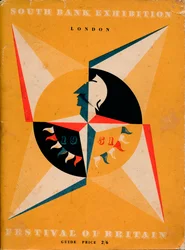 Przednia okładka przewodnika po Festival of Britain, 1951