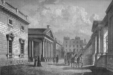 Front Carlton House, Westminster, Londyn, c1820 1878