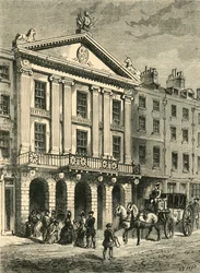 Front Starego Teatru Drury Lane, 1881.