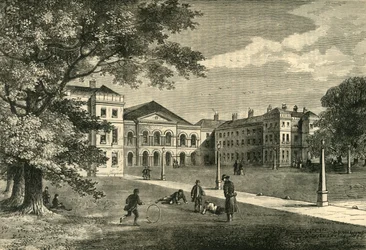 Front Szpitala Podrzutków, ok. 1876 r.