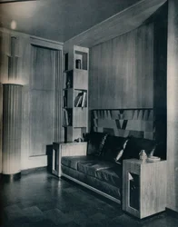 Meble i wnętrze gabinetu. Zaprojektowany przez Josepha Sinela, 1930