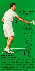 G. Lyttleton Rogers - Backhand Cross-Volley, c1935.