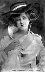 Gabrielle Ray 1883-1973, angielska aktorka, początek XX wieku