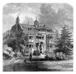 Gads Hill Place, rezydencja Karola Dickensa, Higham, Kent, koniec XIX wieku