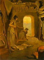 Kobiety galijskie w czasie inwazji rzymskiej, 1900.