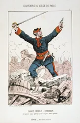 Garde Mobile - Oficer, Oblężenie Paryża, 1870-1871