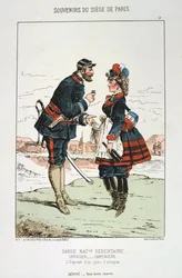 Siedząca Gwardia Narodowa - Oficer Kantyniera, Oblężenie Paryża, 1870-1871