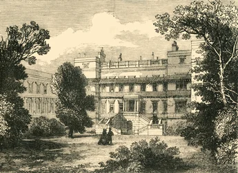Ogród Front Northumberland House, 1881.