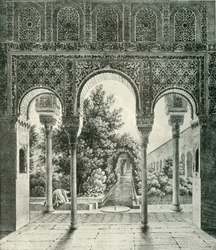 Ogród Generalife, XIX w., 1907.