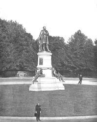 Statua Garfielda, Waszyngton DC, USA, ok. 1900.