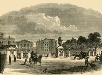 Brama Szpitala Podrzutków, ok. 1876 r.