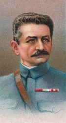 Generał Charles Emmanuel Marie Mangin 1866-1925, francuski generał podczas I wojny światowej, 1917