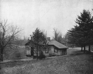 General Grants Log Cabin, Fairmount Park, Filadelfia, USA, ok. 1900.