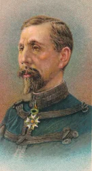 Generał Pierre Auguste Roques 1856-1920, francuski generał i twórca francuskich sił powietrznych, 1917