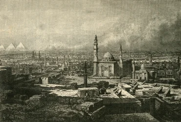 Widok ogólny Kairu, 1890.