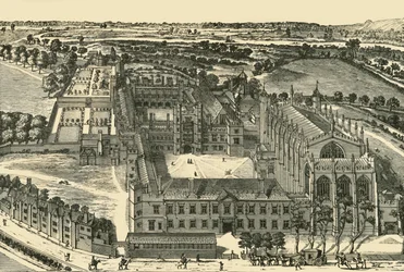 Widok ogólny Eton College, 1911.