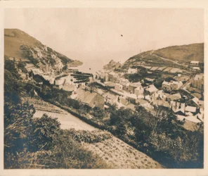 Widok ogólny Polperro, 1927