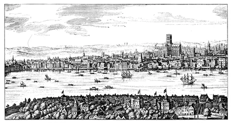 Widok ogólny Londynu, 1666, 1909