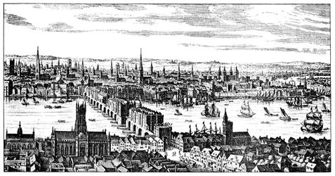 Widok ogólny Londynu, 1666, 1909