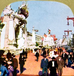 Widok ogólny szczupaka na Targach Światowych, St Louis, Missouri, USA, 1904 r.