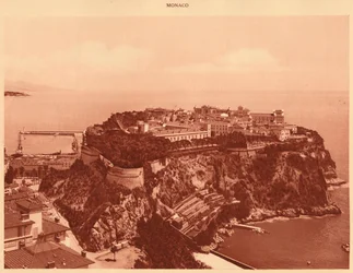 Widok ogólny Księstwa Monako, 1930.