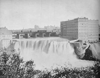 Genesee Falls, Rochester, Nowy Jork, c1897.