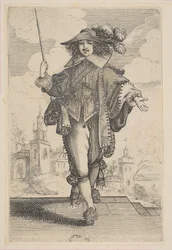 Dżentelmen trzymający plon, 1629.