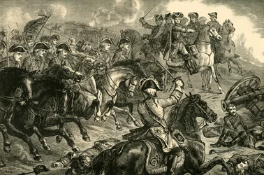 Jerzy II w bitwie pod Dettingen, 27 czerwca 1743, 1890.
