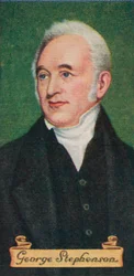 George Stephenson, zaczerpnięty z serii kart z papierosami, 1935