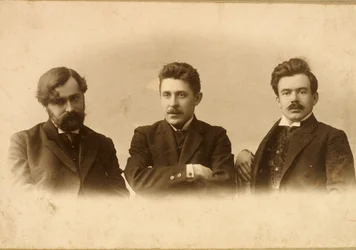 Georgy Chulkov, Vasili Milioti i Genrich Tasteven, rosyjscy pisarze, 1900