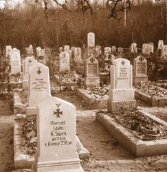 Cmentarz niemiecki, Carlepont, północna Francja, c1914-c1918