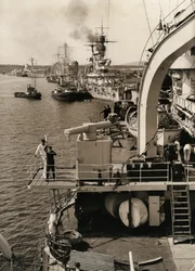 Wizyta floty niemieckiej w Świnoujściu, 1933.