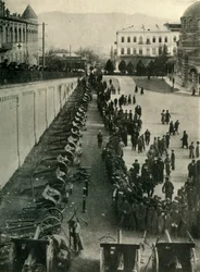Niemieckie działa zdobyte przez wojska rosyjskie, I wojna światowa, ok. 1915, ok. 1920.