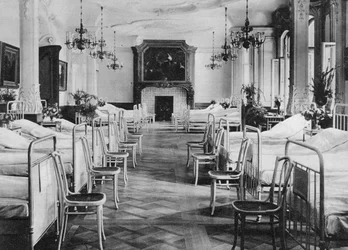 Niemiecki internat szpitalny dla żołnierzy, Frankfurt nad Menem, Niemcy, I wojna światowa, 1915