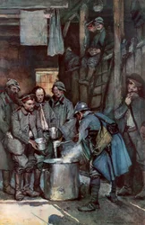 Więźniowie niemieccy w Souville, Verdun, Francja, 26 marca 1916, 1926