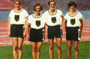 Sztafeta niemieckich kobiet 4x100m, 1928.