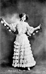 Gertie Millar 1879-1952, angielska aktorka, 1906