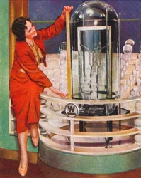 Gigantyczna lampa elektryczna, 1938