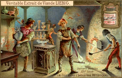 Szklarze w XIV wieku, ok. 1900