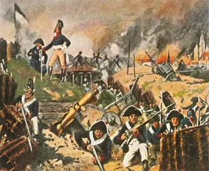 Gneisenau i Nettelbeck na wałach Kolberga, 1807, 1936.