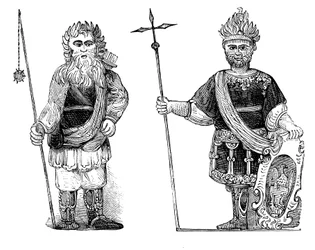 Gog i Magog, Guildhall, Londyn, ok. 1902 r.