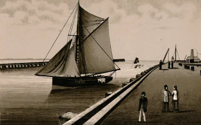 Molo w Gorleston, ok. 1880 r.