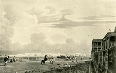 Dom rządowy, z Chowringhee, 1820, 1925.