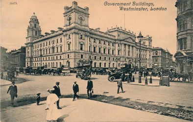 Biura rządowe Great George Street GOGGS, Westminster, Londyn, c1910
